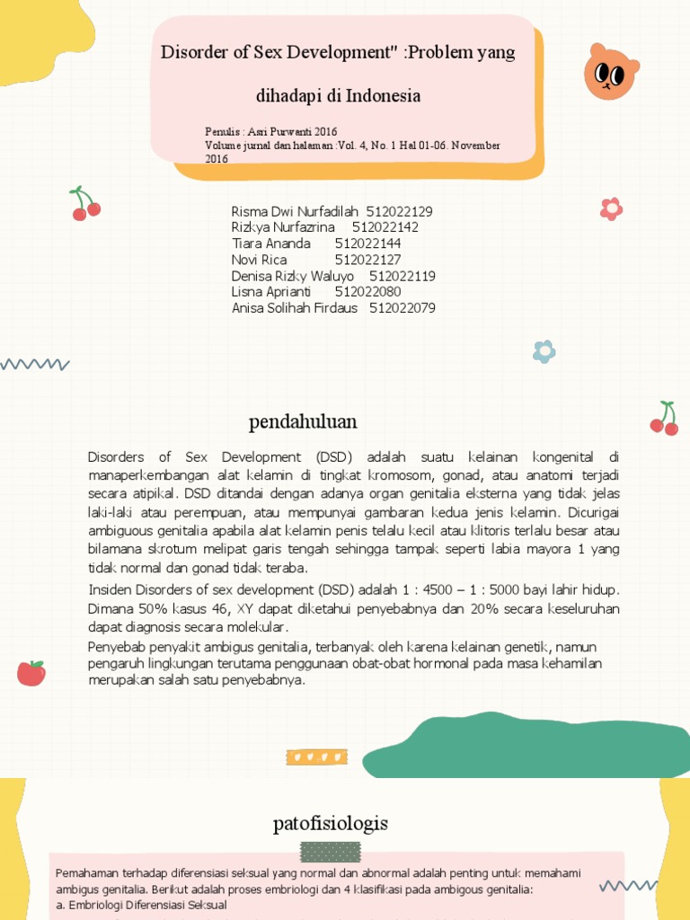 Masalah DSD di Indonesia: Diagnosis dan Penanganan | PDF | Sains ...