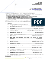 Guidelines-Artificial Ventilation Requirements