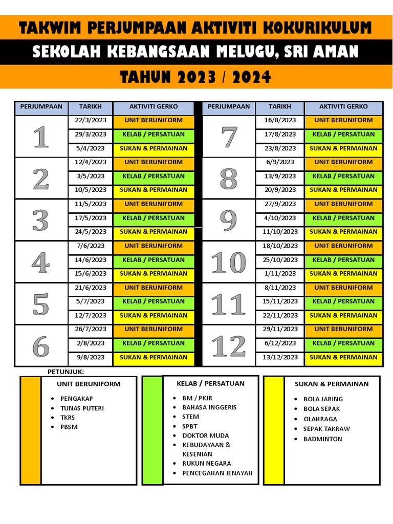 Takwim KK 20232024 PDF