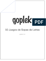 50 Juegos de Sopas de Letras. Goplek.com - PDF Descargar Libre