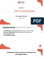 Avaliação Psicoterapia