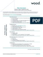 Risk Check Sheet - Vibration, Fatigue, Reliability and Noise