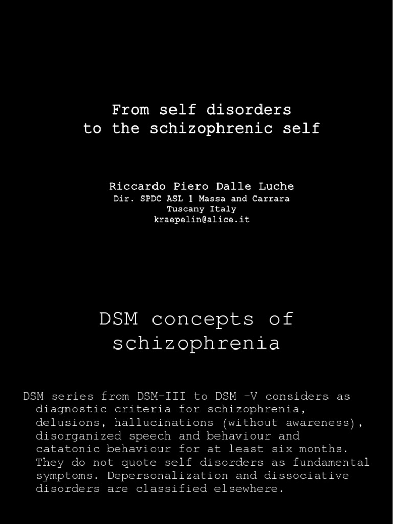Schizophrenia and Self Disorders Analysis | PDF | Schizophrenia | Psychosis