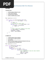 DataStructures Mid-term revision