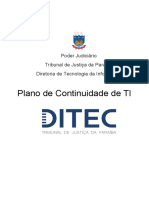 Plano de Continuidade de Ti Pcti