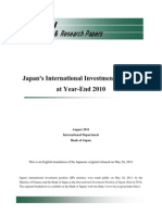 Bank of Japan - International Investment Position YE2010 - Released August 2011
