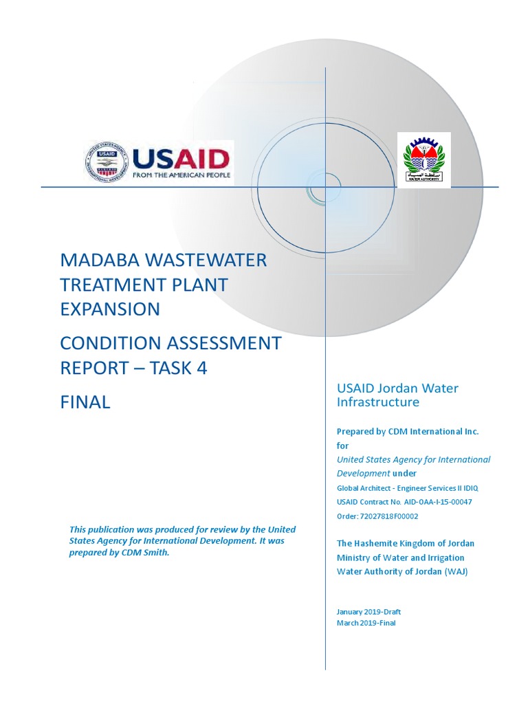 Water Infrastructure Development in Jordan A Draft Report on Plans and