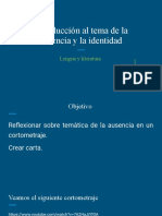 Introducción Al Tema de La Ausencia y La Identidad