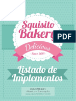 Lista de Herramientas para Pastelería