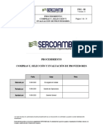 PRO - 08 Adquisición, Selección, Evaluación de Proveedores v8