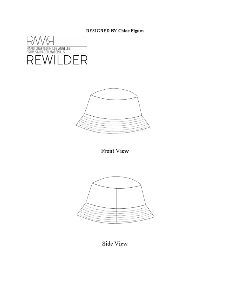 Bucket Hat Instructions and Pattern | PDF | Seam (Sewing) | Sewing