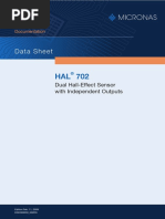 HAL 702 Dual Hall-Effect Sensor With Independent Outputs