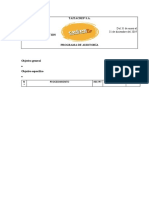 Programa de Auditoría