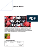 Protein Zengini Meyveler