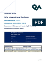 MSC IB - BMG847 - Module Handbook - 32631 (Sep 2022)