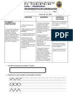 Evaluación Diagnóstica de Comunicación 1°