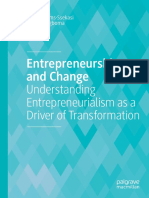 Entrepreneurship and Change: Understanding Entrepreneurialism As A Driver of Transformation
