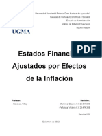 Análisis de Estados Financieros Ajustados por Inflación de la Empresa WELL C.A
