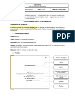 Indicaciones Parcial Primer Corte - Reseña