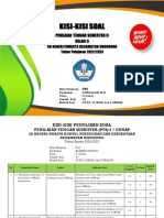 Kisi-Kisi PTS II PAI Kelas 5 PDF
