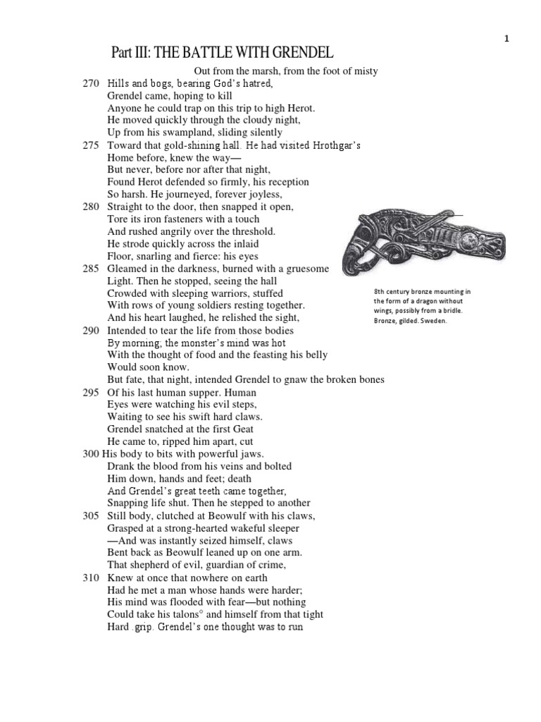 01 1 Old English Beowulf Reading Material Pdf Pdf Beowulf