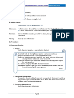 Lesson Plan On Summative Test Measures o