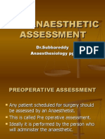 PRE ANAESTHETIC ASSESSMENT New 1