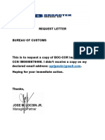 Request Letter