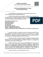 Poder Judiciário: Tribunal de Justiça Do Estado Da Bahia