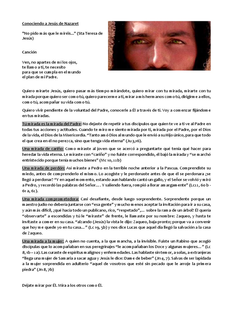 Oración Conociendo A Jesus | PDF | Jesús