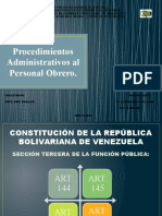 Procedimientos Administrativos Personal Obrero