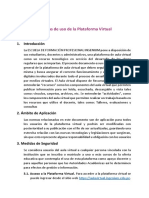 Políticas Del Uso de La Plataforma Virtual PDF
