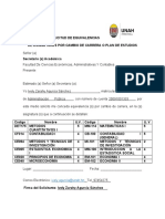 Formato de Solicitud de Equivalencias