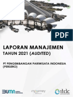 Laporan Manajemen Tahun 2021 (Audited) PT Pengembangan Pariwisata Indonesia (Persero)