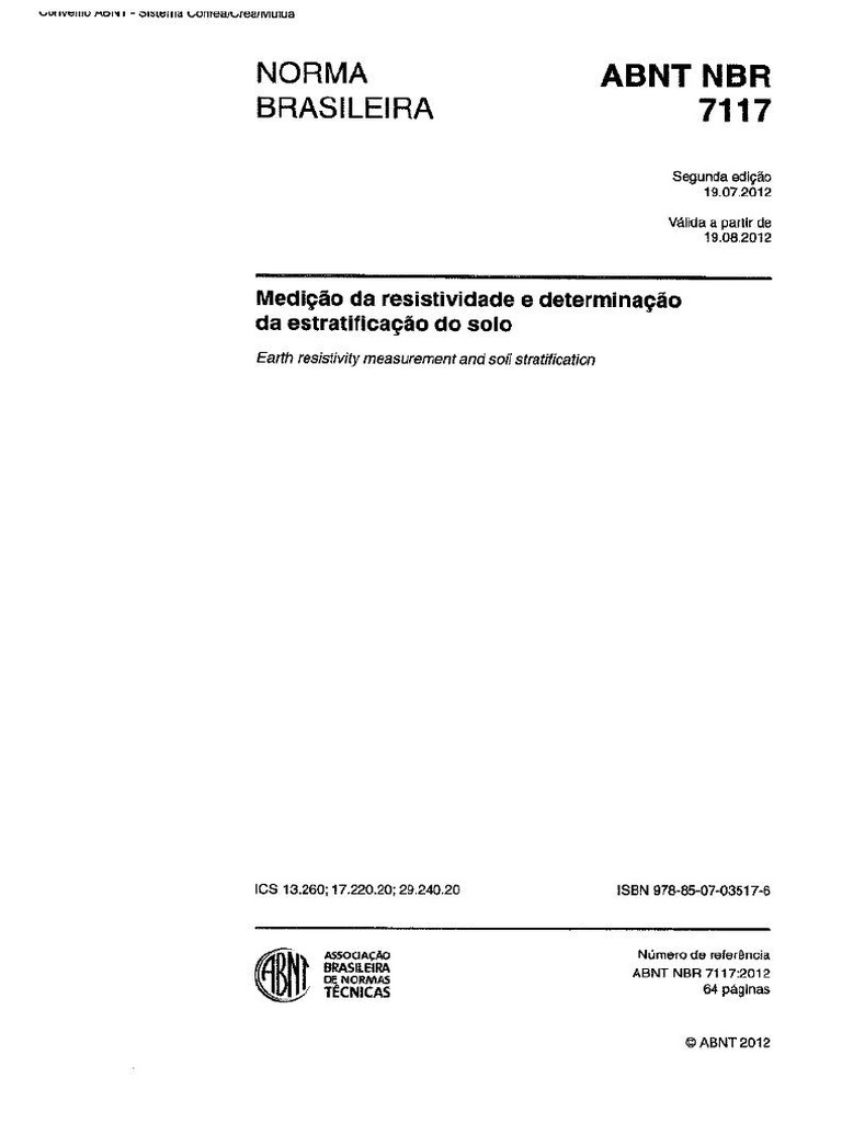 NBR 7117 - 2012 PDF | PDF
