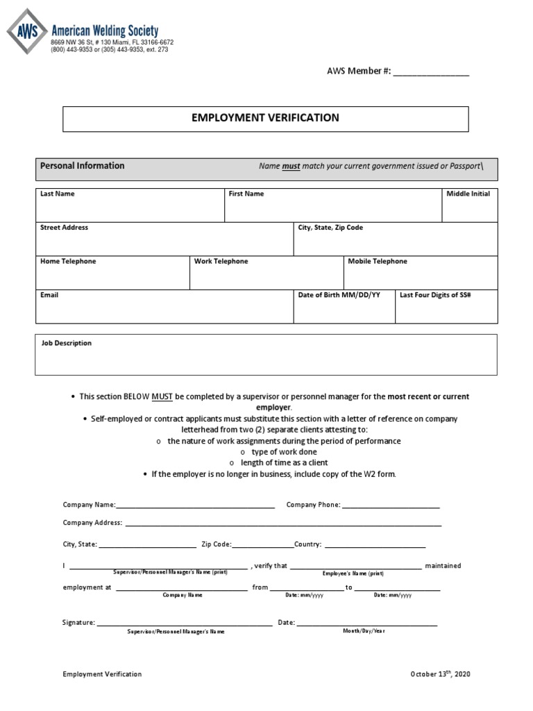 Employment Verification Form App | PDF | Telecommunications | Service ...