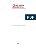 Atividade Complementar Ii Psicopedagogia Analene PDF