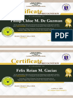 Certificate of Honors Template