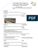 Soal Tema 9 (IPA) Semester 2 Tahun 2022