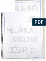 Cuaderno de Mecánica Racional I Univ. Cesar Cabral PDF