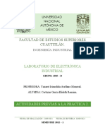 Lab. Electrónica Industrial Práctica 2 FES Cuautitlán