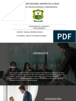 Asignaciones de Funciones y El Desplazamiento Trabajo-Angulo
