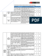 Tablas de Especificaciones de 2º Grado Secundaria