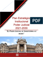 Plan Estratégico Institucional Del Poder Judicial 2021 - 2030 PDF