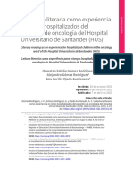 La Lectura Literaria Como Experiencia en Niños Hospitalizados Del Pabellón de Oncología Del Hospital Universitario de Santander (HUS)