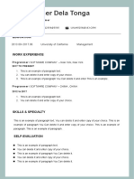 Nature Style Resume-WPS Office