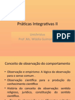 Observação Do Comportamento Práticas Integrativas II