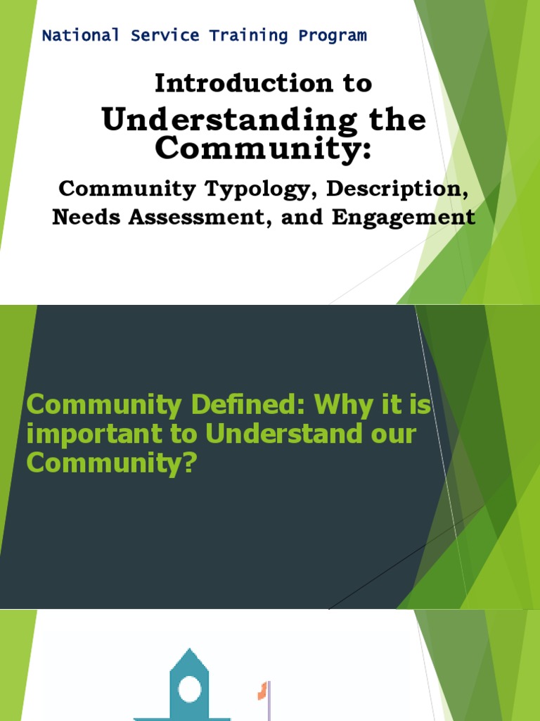 Intro to community engagement module pdf pdf needs assessment