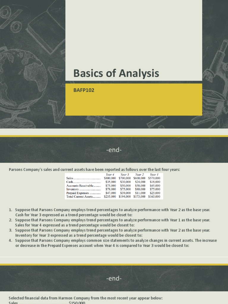 4 Basics of Analysis - Seatwork | PDF | Career & Growth | Finance ...
