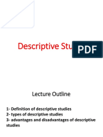 Descriptive Studies